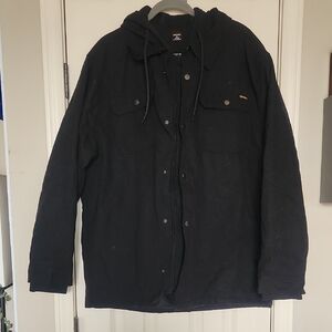 Brahma Black Hooded Military Field Jacket